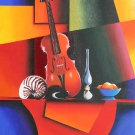 Nature morte au violon(vendu)